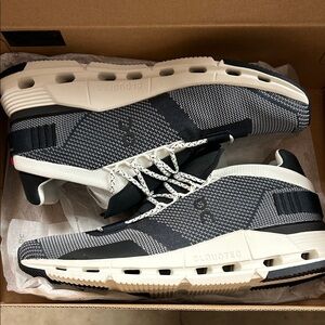 On Running Men's Black and Cream Sneakers - NWT